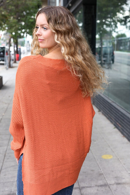 Vanessa® | Autumn Vibes Gresskar asymmetrisk strikket genser