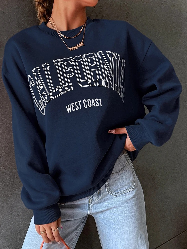 Gertrudis® | California West Coast Oversized Sweatshirt - Genser for kvinner