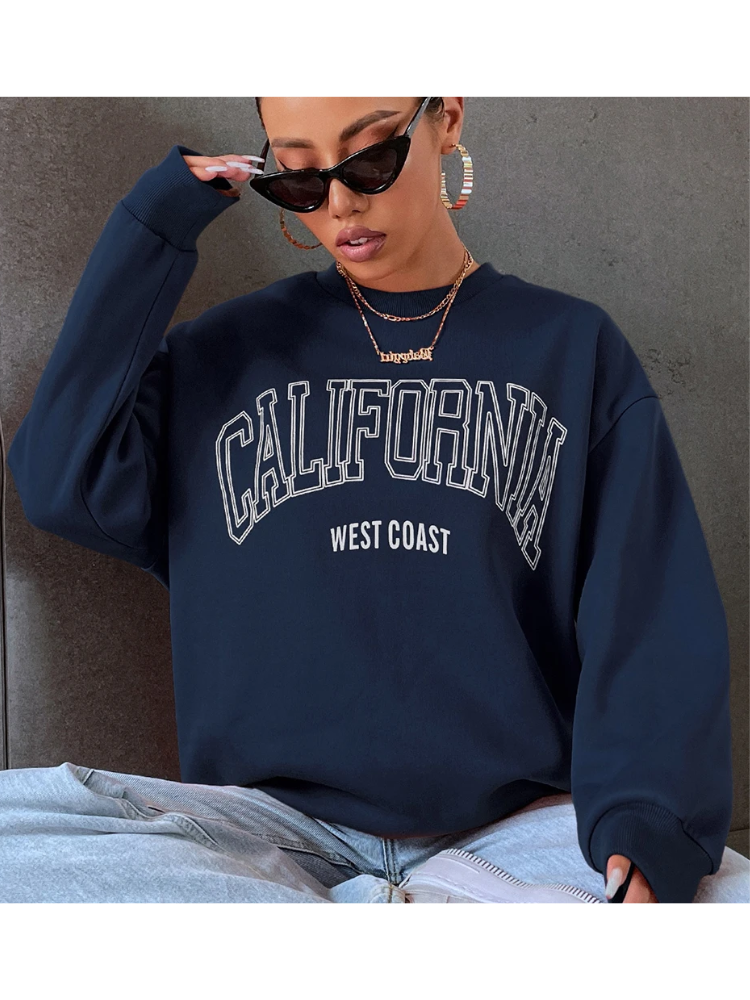 Gertrudis® | California West Coast Oversized Sweatshirt - Genser for kvinner