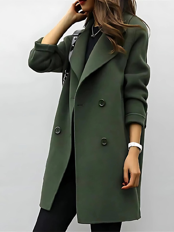 Yolaina® | Lang klassisk trenchcoat for kvinner