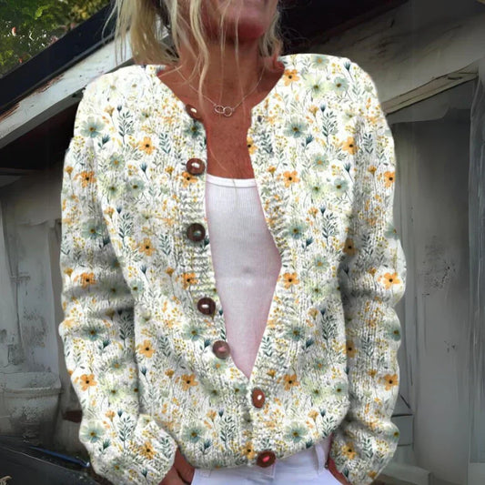 Alyson® | Blomstret cardigan