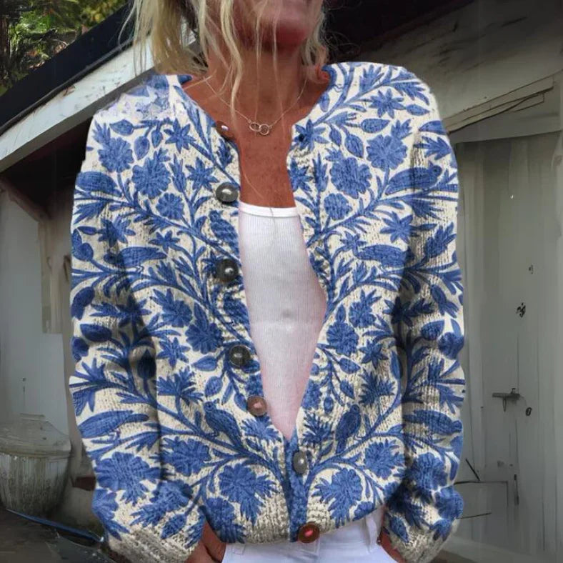 Alyson® | Blomstret cardigan