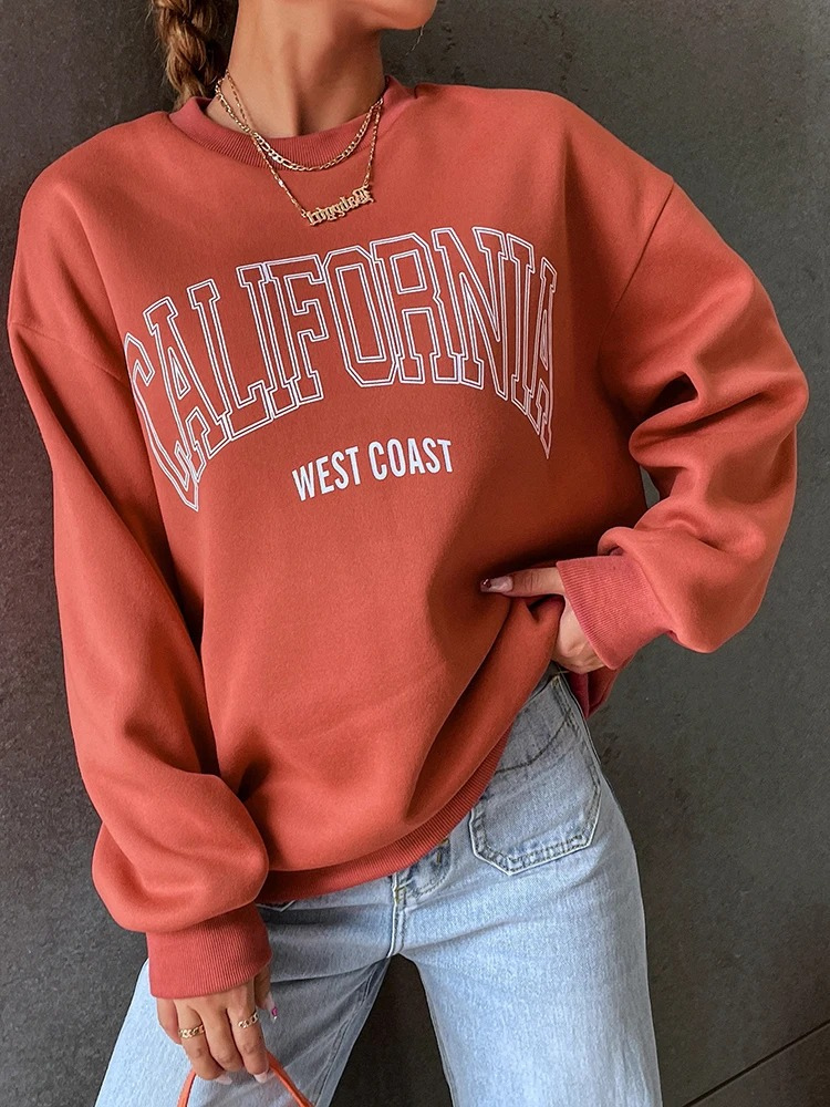 Gertrudis® | California West Coast Oversized Sweatshirt - Genser for kvinner