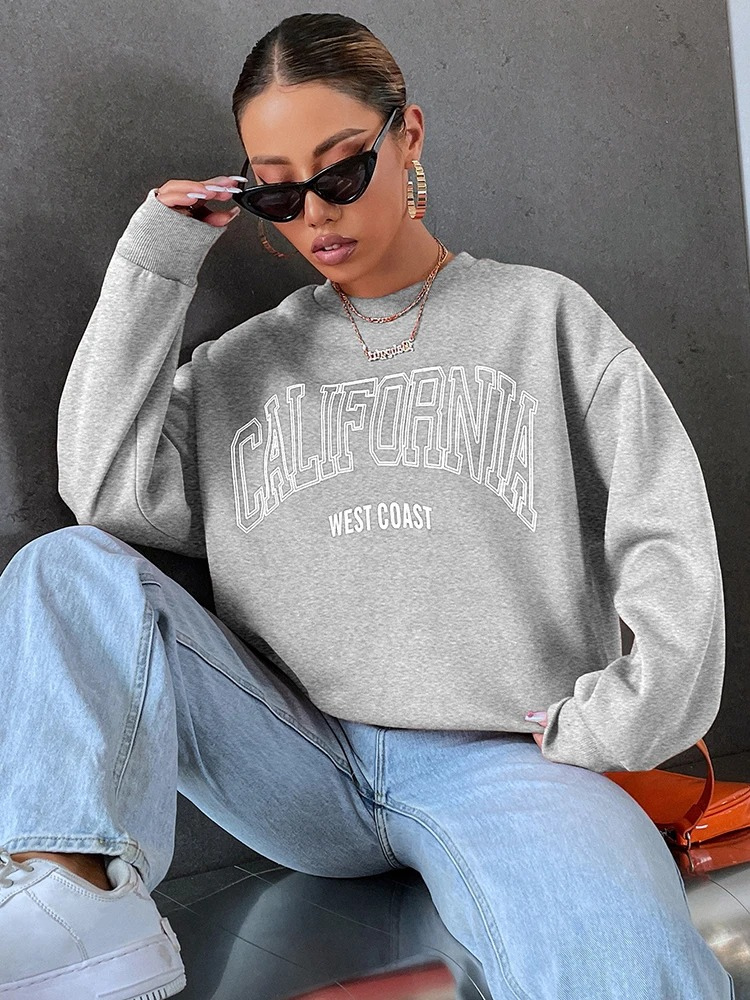 Gertrudis® | California West Coast Oversized Sweatshirt - Genser for kvinner