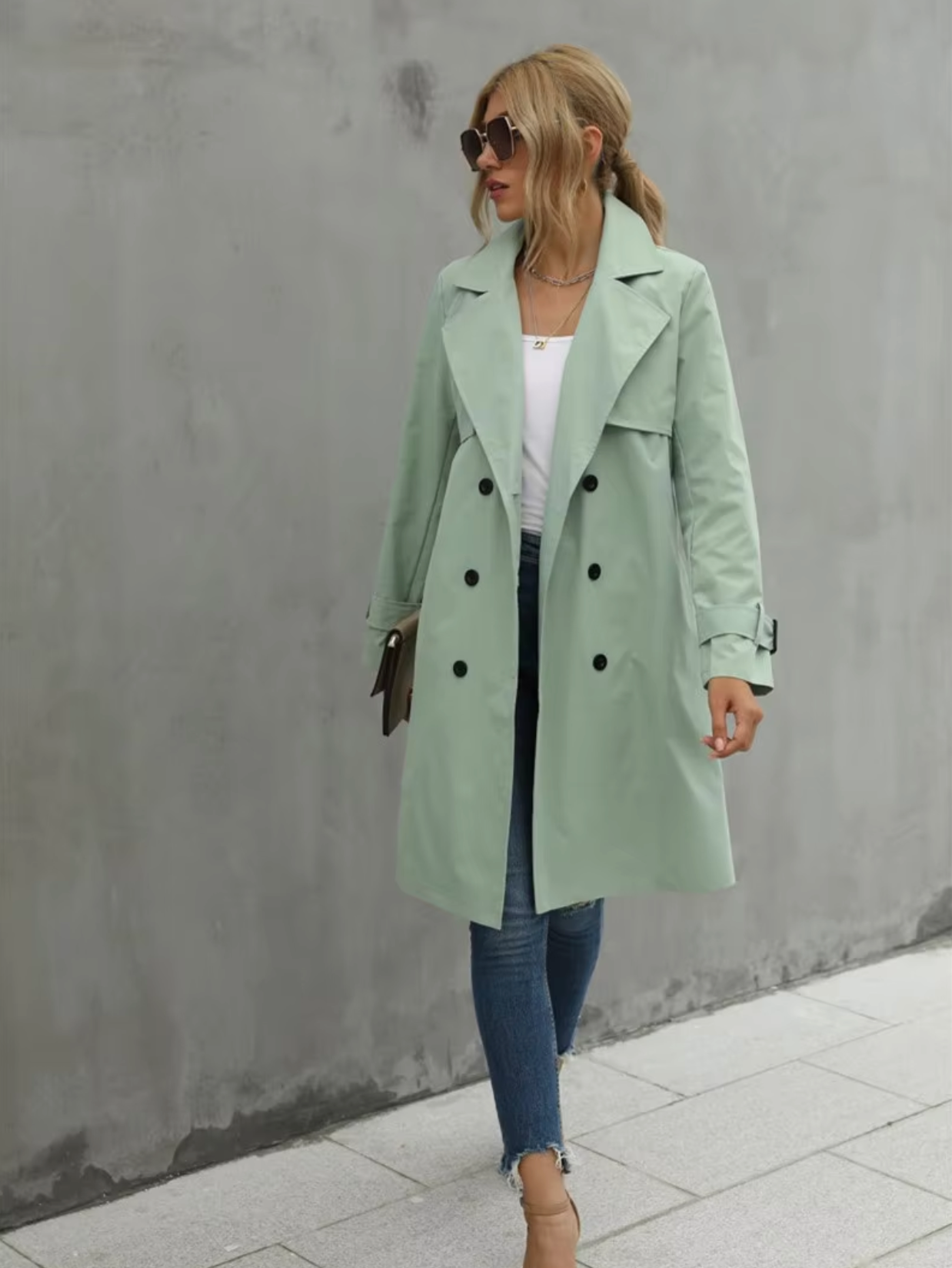 Geraldine® | Uformell langermet trenchcoat