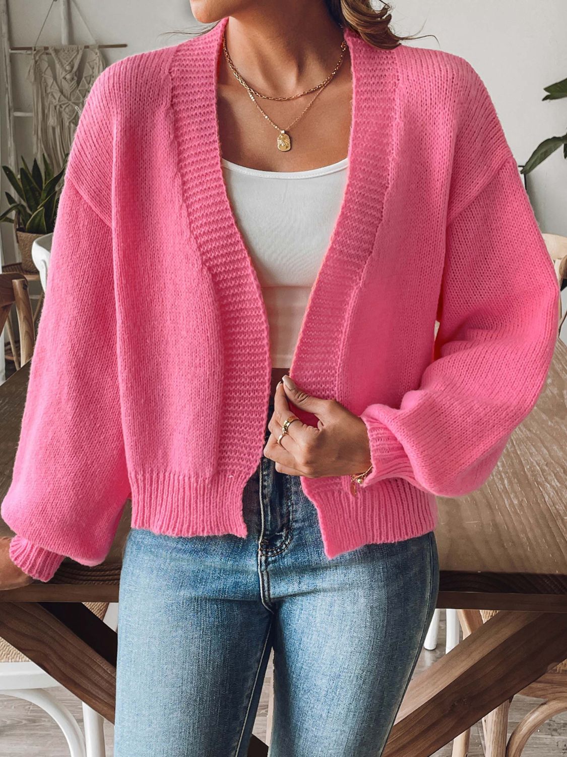 Geraldine® | Langermet cardigan med åpen front