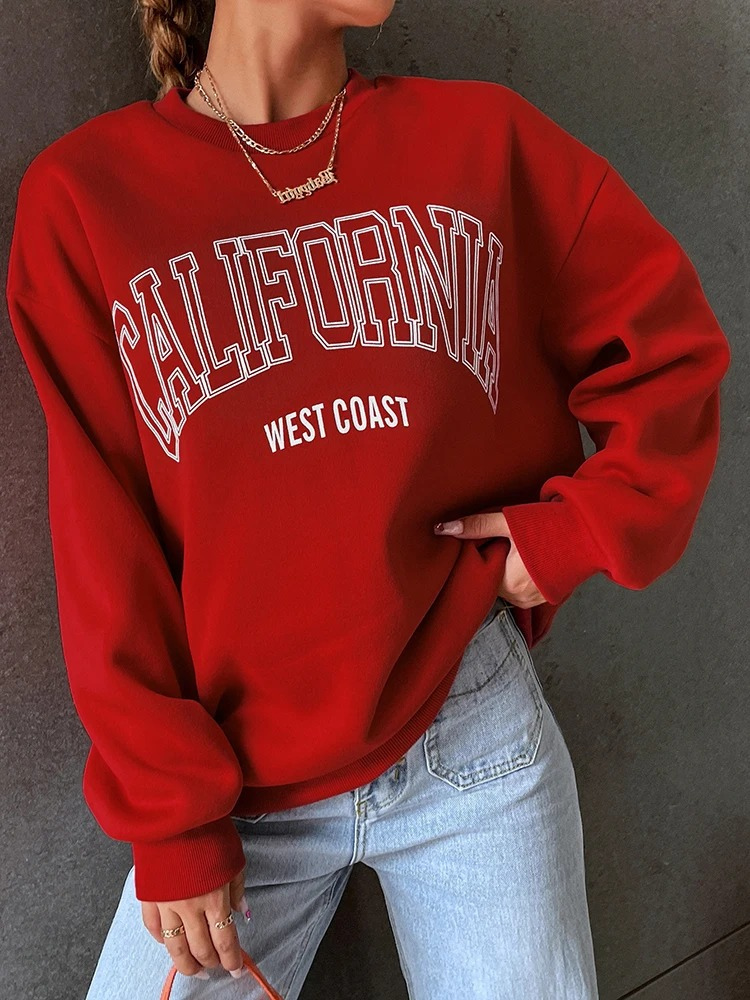 Gertrudis® | California West Coast Oversized Sweatshirt - Genser for kvinner