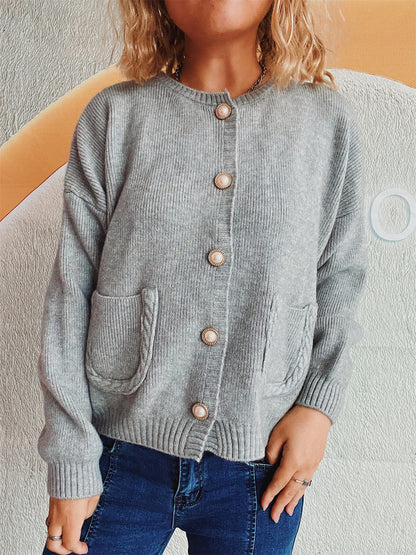 Helene® | Langermet cardigan med knapper