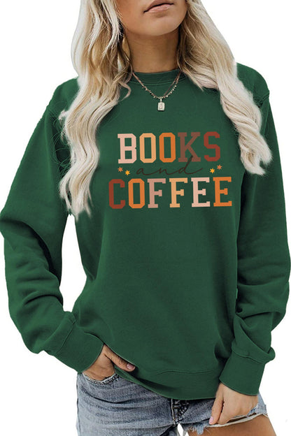 Alicia® | Bøker Coffee Letters trykte sweatshirts