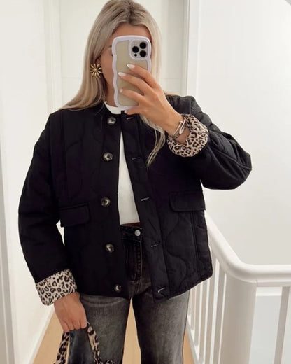 Vanessa® | Jakke med leopardfôr