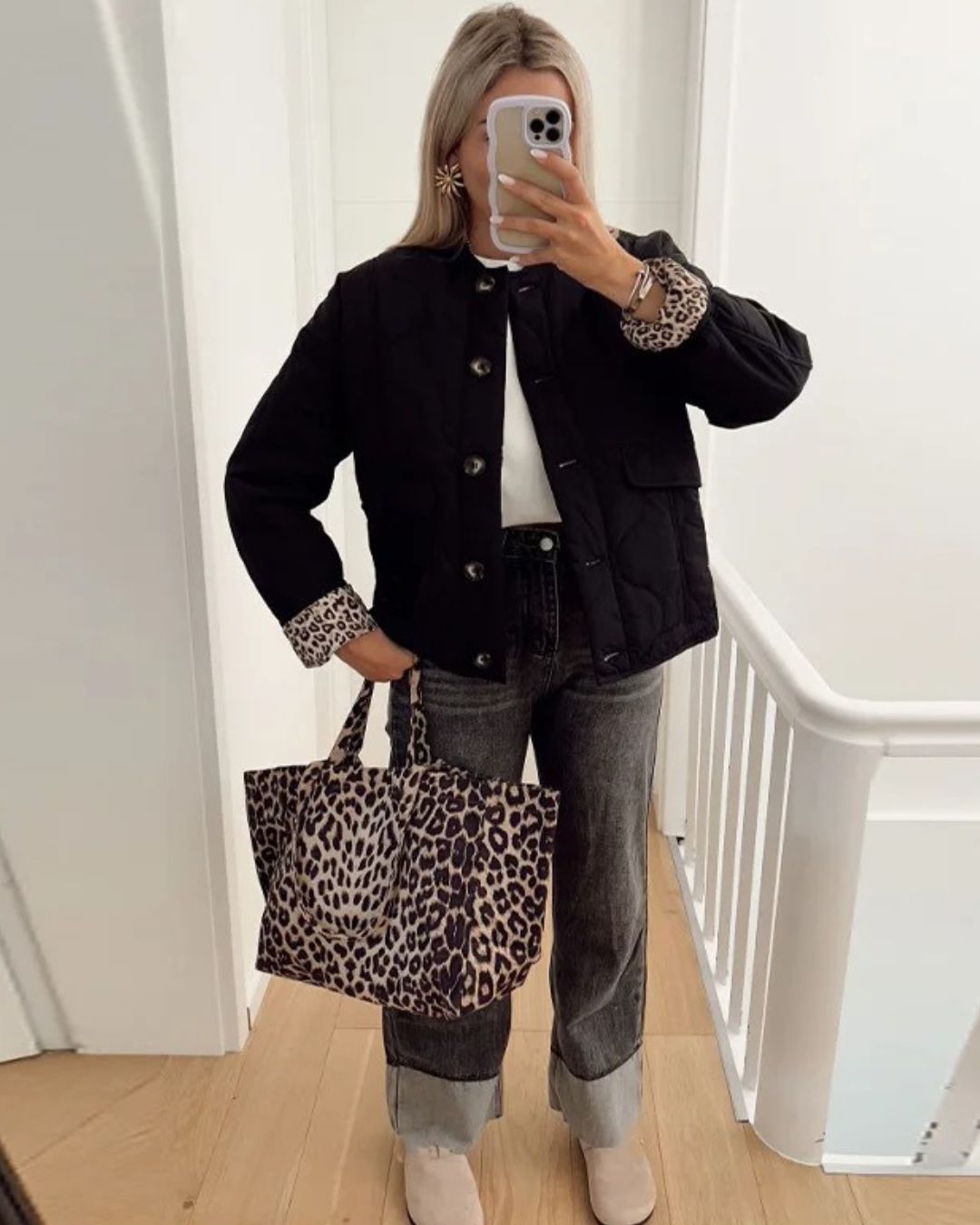 Vanessa® | Jakke med leopardfôr