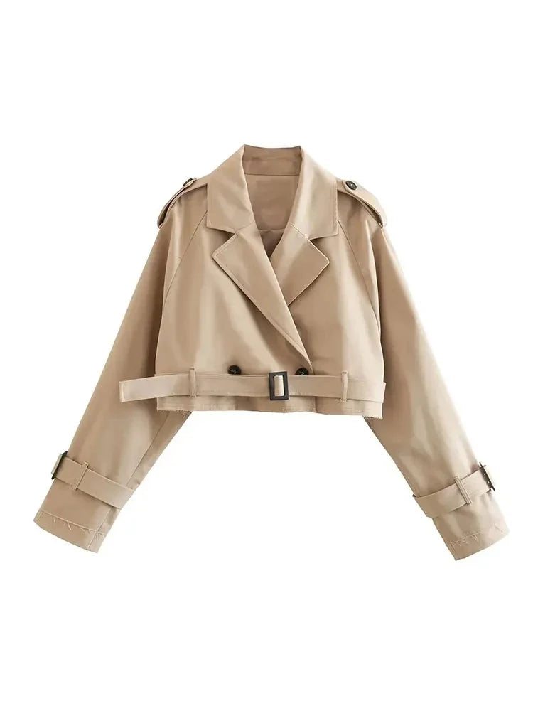 Vania® | Vintage trenchcoat for kvinner med belte