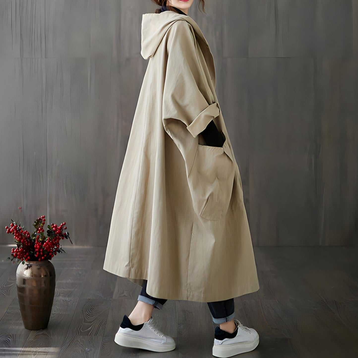 Victoria® | Tidløs eleganse. Oversized trenchcoat