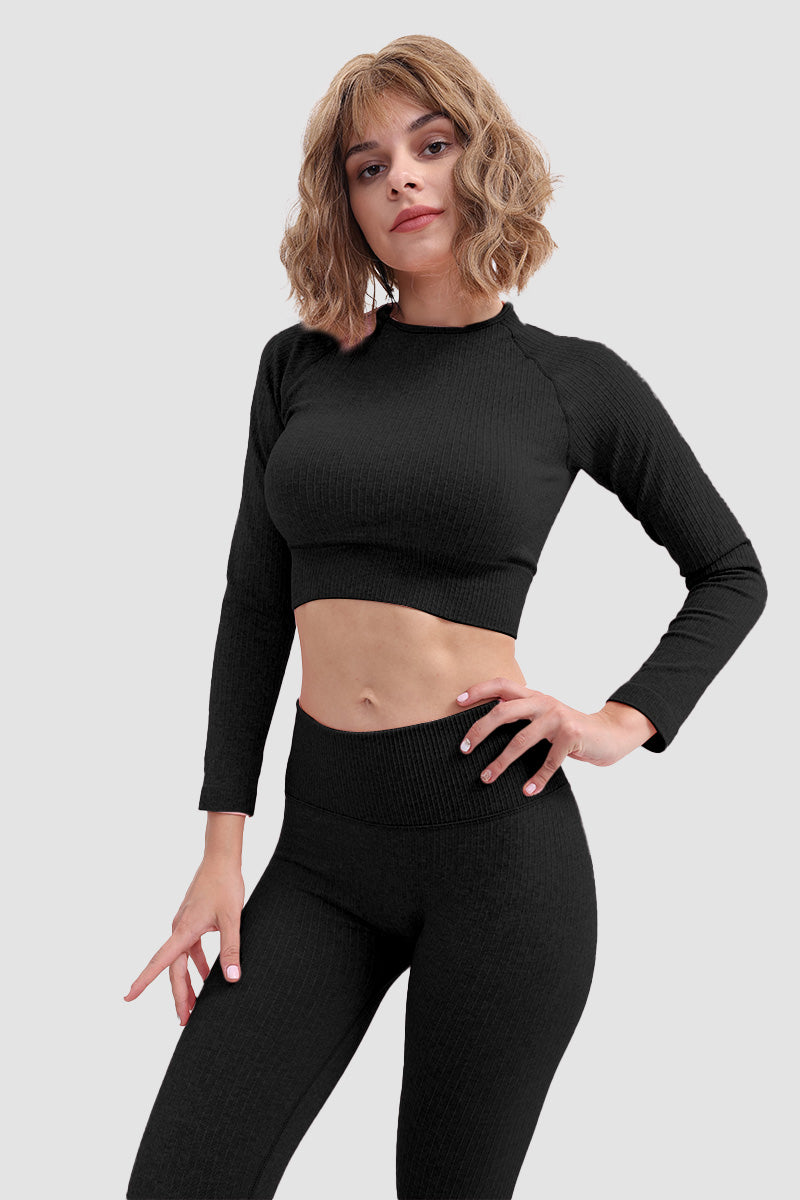 Gabriela® | Sømløs myk sports-t-skjorte og leggingssett