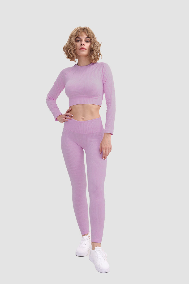 Gabriela® | Sømløs myk sports-t-skjorte og leggingssett