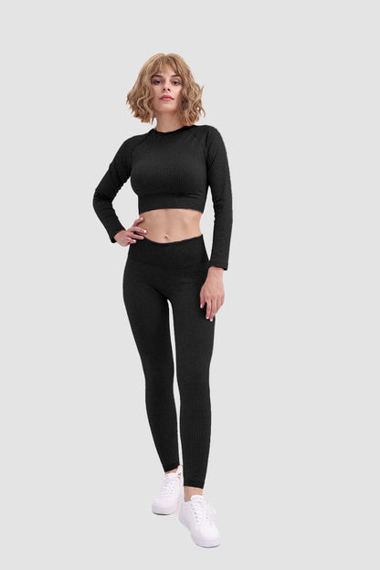 Gabriela® | Sømløs myk sports-t-skjorte og leggingssett