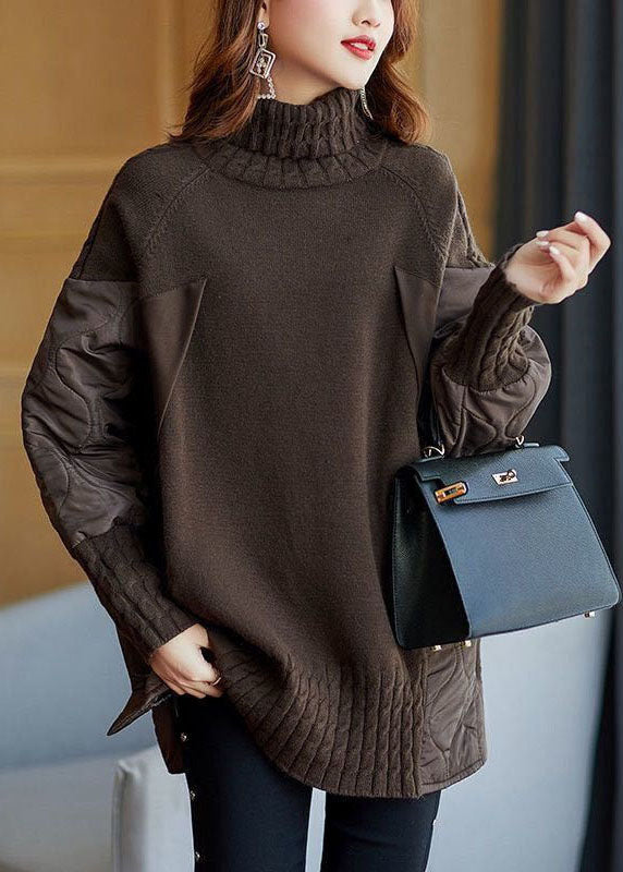 Emma® | Enkel turtleneck strikket genser