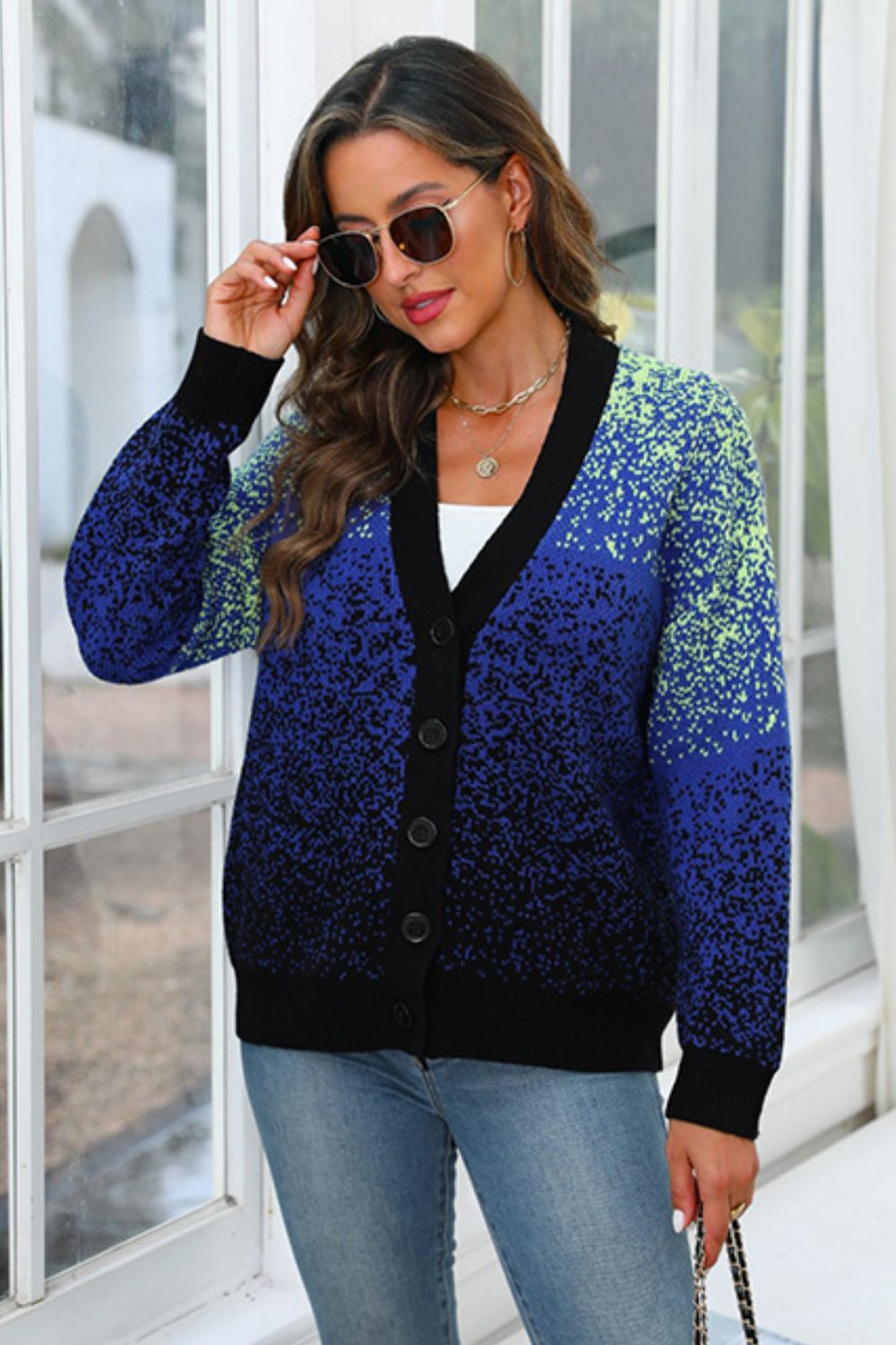 Gina® | Langermet cardigan med knapper