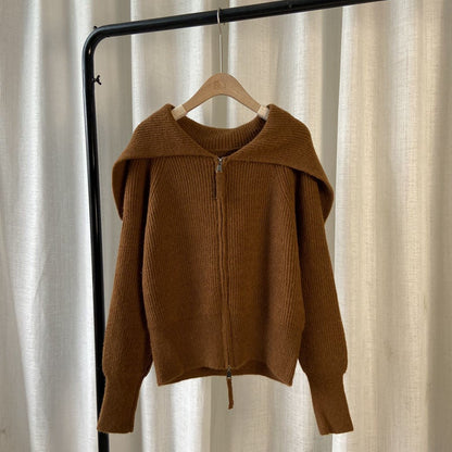 Yadira® | Cardigan med oversize krage